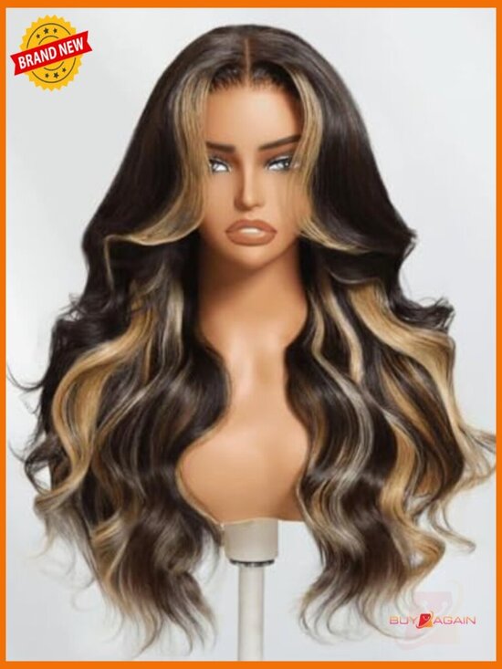 7x5 Pre Cut Lace Front Wig Loose Wave Human Hair 150% Density 20 Inch